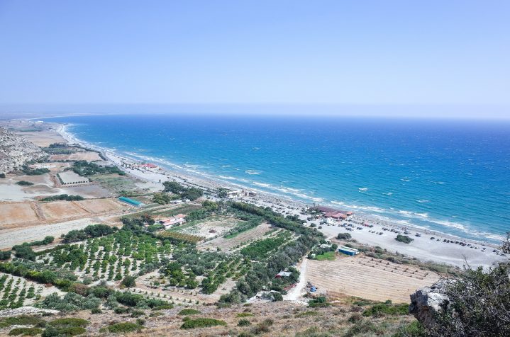 Kourion Beach im Süden Zyperns