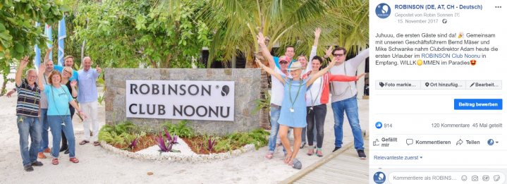 ROBINSON Rückblick Gäste feiern Eröffnung des ROBINSON Club Noonu auf den Malediven